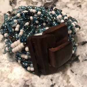 Hand beaded bracelet